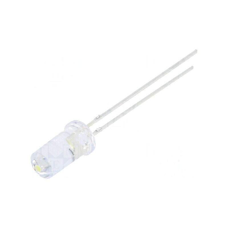 LED CR 4,8mm Alb Rece 5800mcd 50° Plat 5,5÷20V | Electronic-mag.ro | Componente Electronice