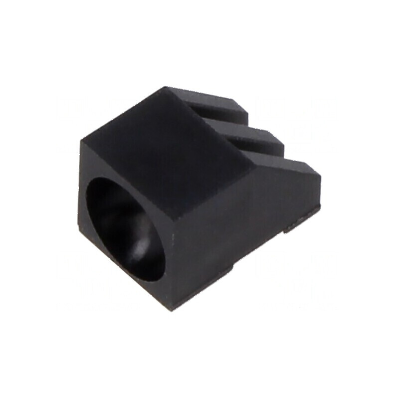 Carcasă diodă LED 5mm neagră UL94V-2 din poliamidă cu 1 diodă | Electronic-mag.ro | Componente Electronice