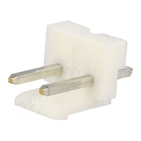 Conector cablu-placă soclu tată 5mm PIN 2 albă pentru conexiuni electrice | Electronic-mag.ro | Componente Electronice