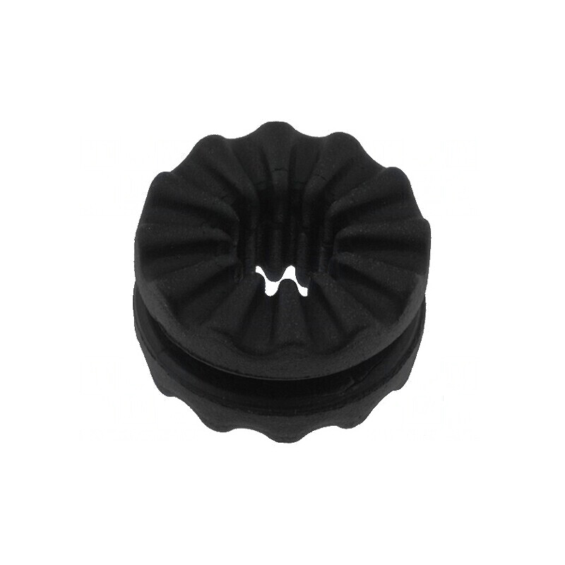 Manșon negru Gros pentru panou - guma Øext 14,4mm, H 8,2mm, max. 9,53mm | Electronic-mag.ro | Componente Electronice