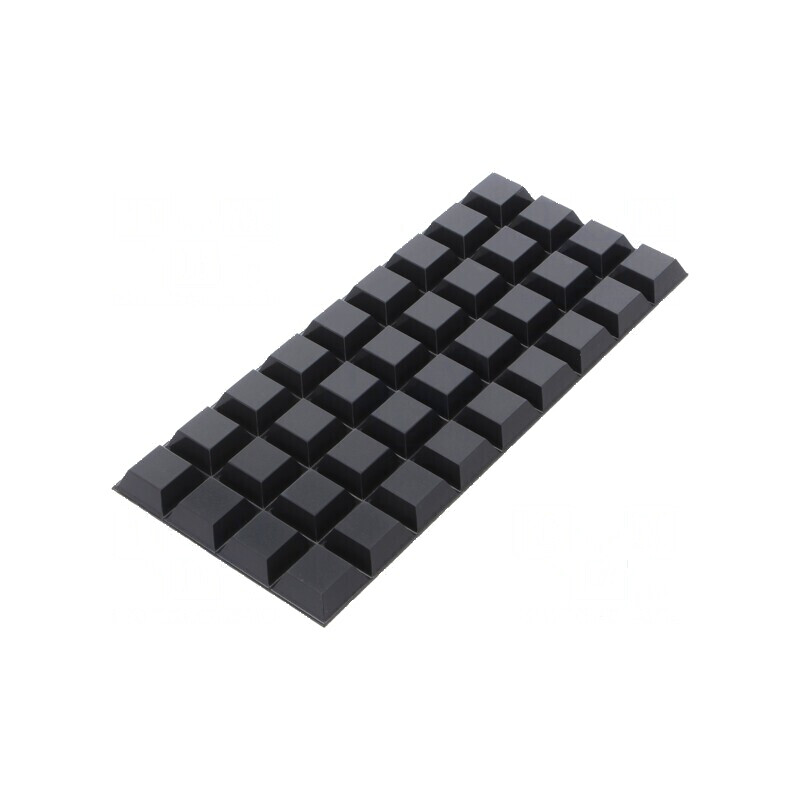 Picioruş autoadeziv Bumpon H: 7,6mm negru din poliuretan pentru protecție mobilier | Electronic-mag.ro | Componente Electronice