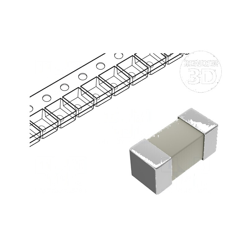 Siguranţă ardere rapidă 1A 350VAC 72VDC SMD 2410 - Componente electronice de înaltă calitate | Electronic-mag.ro | Componente El