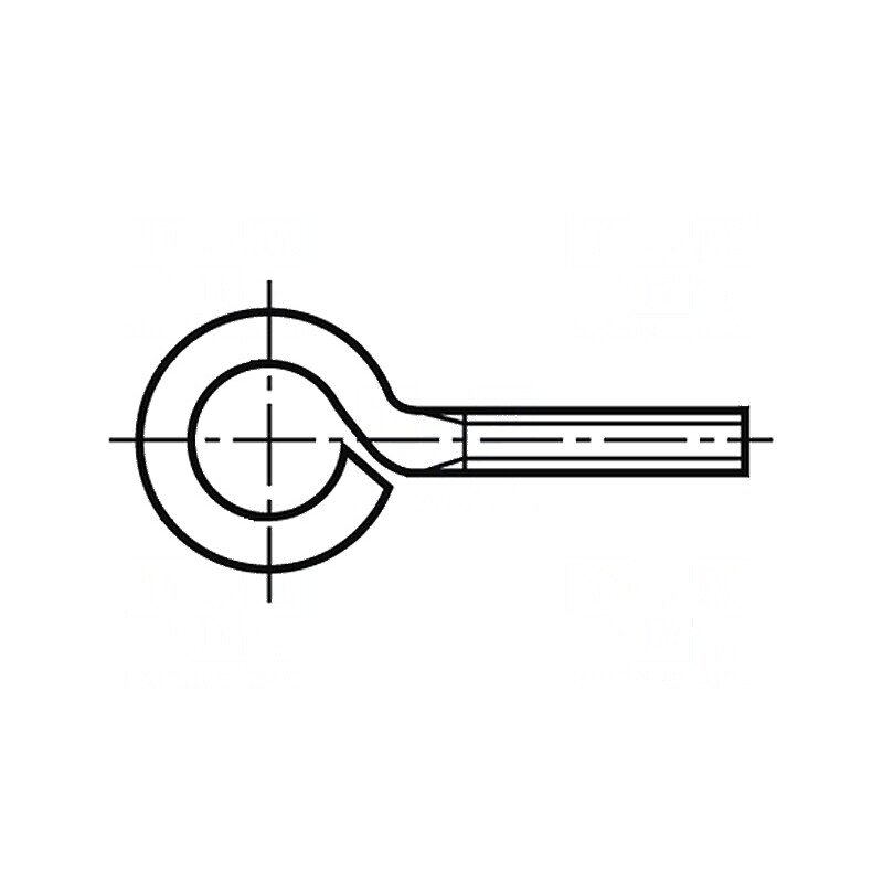 Cârlig inelar M5x15 din oțel zincat, 8mm, 0,8mm grosime | Electronic-mag.ro | Componente Electronice