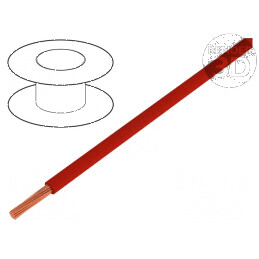 Cablu electric H05V-K litat cu secțiune de 0,5mm2 PVC roșu, 300V/500V, 250m, Clasa 5 | Electronic-mag.ro | Componente Electronic