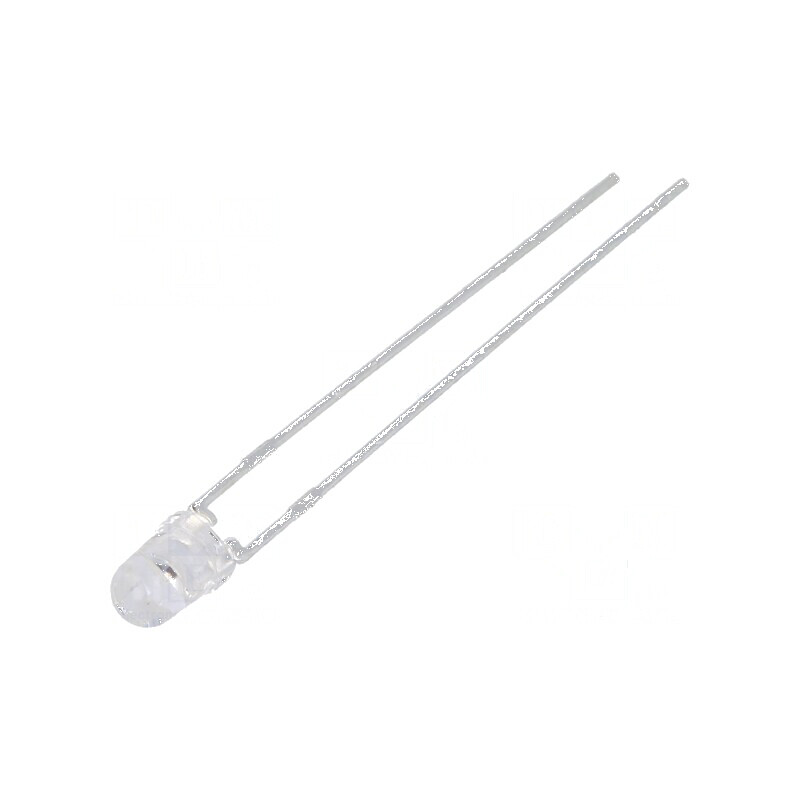 LED 3mm roșie 35,2-65mcd 45° convex pentru iluminat decorativ | Electronic-mag.ro | Componente Electronice