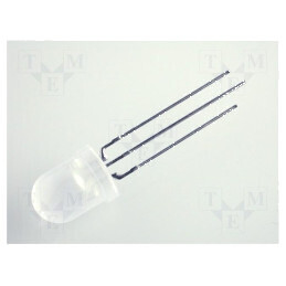 LED 8mm roșie/verde 50° convex, Nr. term: 3 - Lumină decorativă pentru proiecte electronice | Electronic-mag.ro | Componente Ele