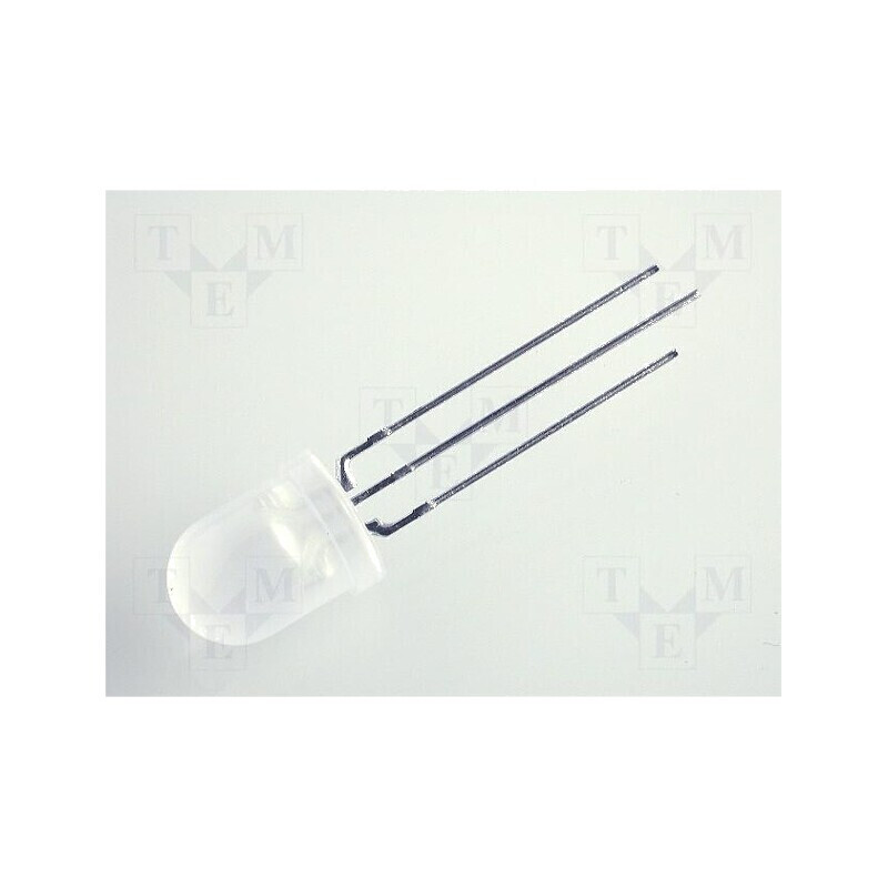 LED 8mm roșie/verde 50° convex, Nr. term: 3 - Lumină decorativă pentru proiecte electronice | Electronic-mag.ro | Componente Ele