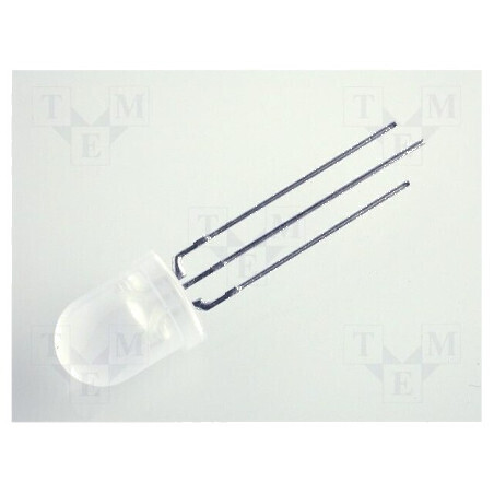 LED 8mm roșie/verde 50° convex, Nr. term: 3 - Lumină decorativă pentru proiecte electronice | Electronic-mag.ro | Componente Ele