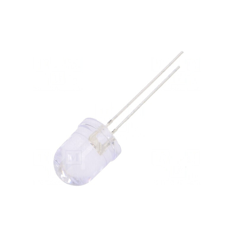 LED 10mm roșie 5800-7000mcd 30° convexă 130mW | Electronic-mag.ro | Componente Electronice