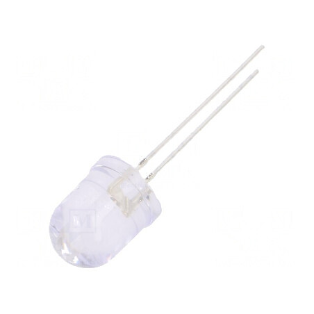 LED 10mm roșie 5800-7000mcd 30° convexă 130mW | Electronic-mag.ro | Componente Electronice