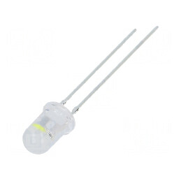 LED 5mm alb rece 4200-5800mcd 100° 20mA cu lentilă difuză 3-5V - iluminare eficientă | Electronic-mag.ro | Componente Electronic