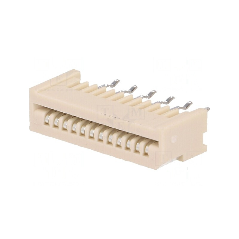 Conector FFC/FPC drept 12 pini Non-ZIF THT cositorit 20mΩ pentru conectivitate electronică | Electronic-mag.ro | Componente Elec
