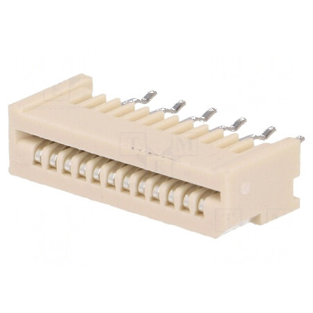 Conector FFC/FPC drept 12 pini Non-ZIF THT cositorit 20mΩ pentru conectivitate electronică | Electronic-mag.ro | Componente Elec