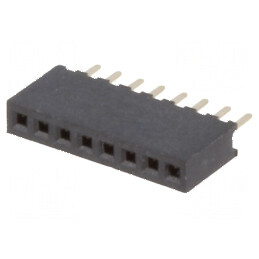 Conector şiruri pini soclu mamă 8 pini 1,27mm THT 1x8 | Electronic-mag.ro | Componente Electronice