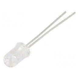 Emiţător IR 5mm 890nm transparent 50mW 44° THT 100mA pentru aplicații de transmisie de semnal | Electronic-mag.ro | Componente E