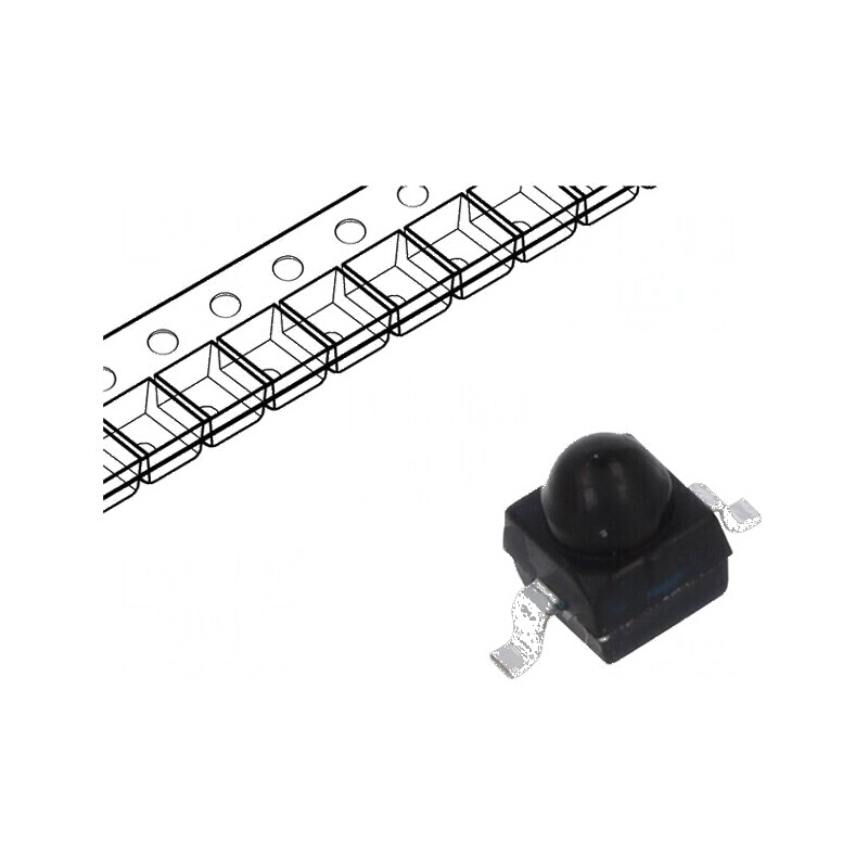 Fotodiodă IR PIN SMD 940nm 750-1050nm 30° Neagră pentru Aplicații Electronice | Electronic-mag.ro | Componente Electronice