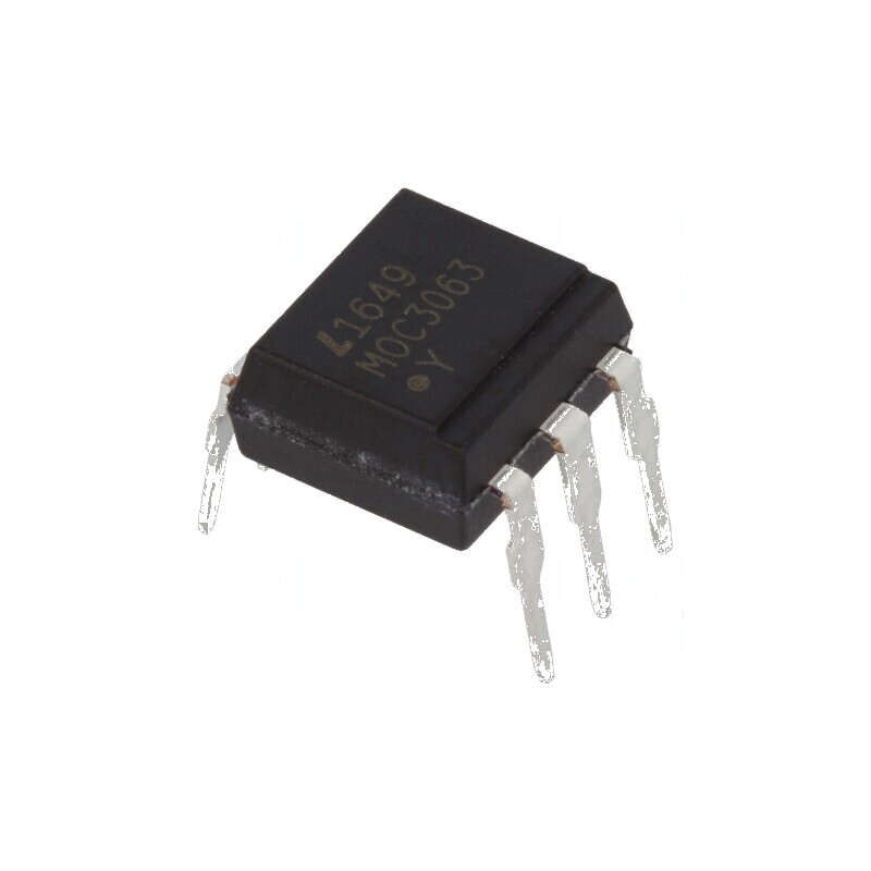 Optotriac 5kV Uieş - Circuit de comutare în zero DIP6 600V | Electronic-mag.ro | Componente Electronice