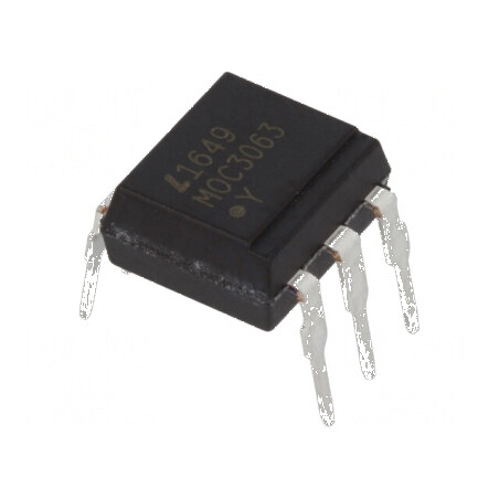 Optotriac 5kV Uieş - Circuit de comutare în zero DIP6 600V | Electronic-mag.ro | Componente Electronice