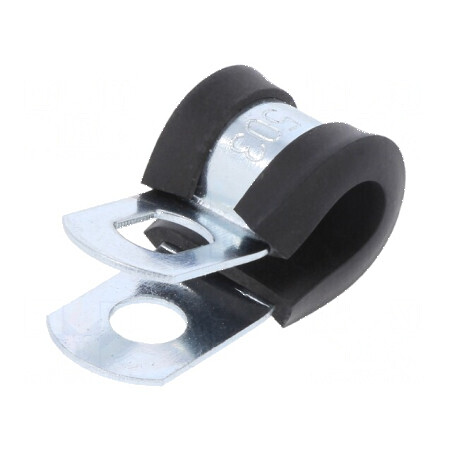 Clipsuri din oțel Øbuclă 7,9-9,5mm, lățime 13mm, orificiu de montaj 6,5mm SL W1 | Electronic-mag.ro | Componente Electronice