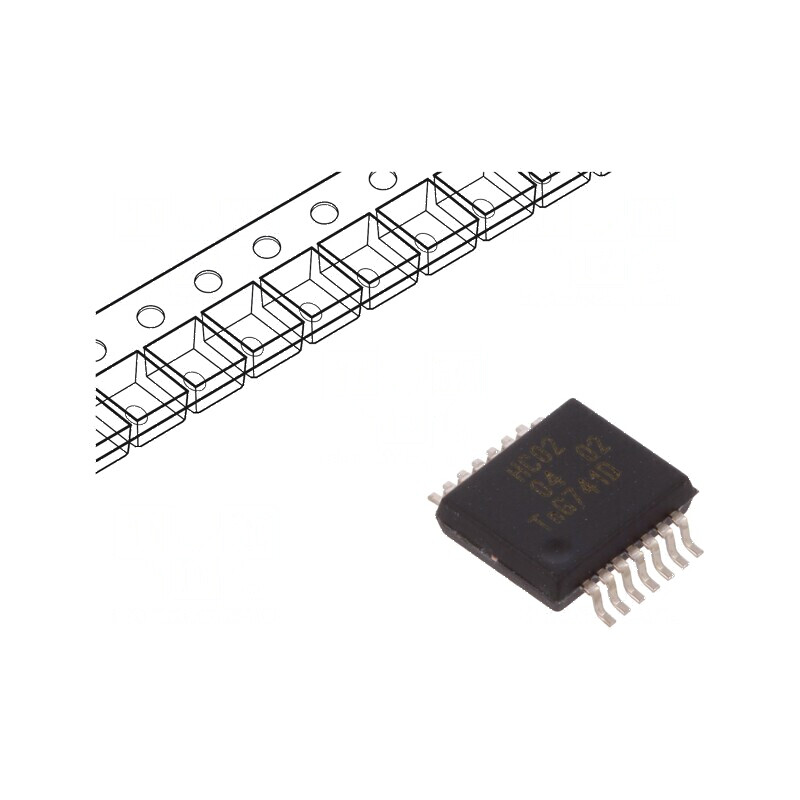 CI digital NOR 4 intrări 2 ieșiri CMOS SMD SSOP14 2÷6VDC -40÷125°C | Electronic-mag.ro | Componente Electronice