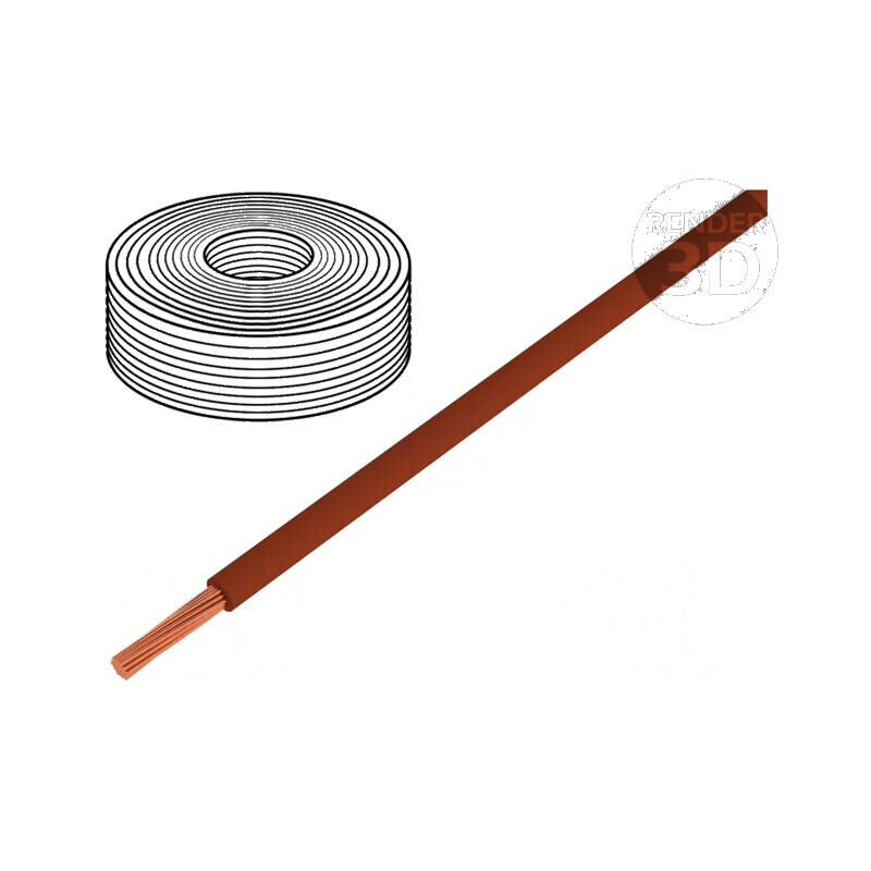 Cablu H05Z-K litat cu 0,5mm2 FRNC maro 300V/500V Clasa 5 - pentru instalații electrice | Electronic-mag.ro | Componente Electron