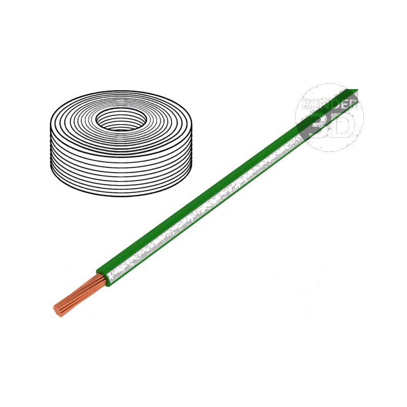 Cablu LiY litat Cu 0,25mm2 PVC verde-alb 900V 250m Clasa 5 - Cablu electric pentru instalații interioare | Electronic-mag.ro | C Cablu LiY litat Cu 0,25mm2 PVC verde-alb 900V 250m Clasa 5 - Cablu electric pentru instalații interioare | Electronic-mag.ro | C