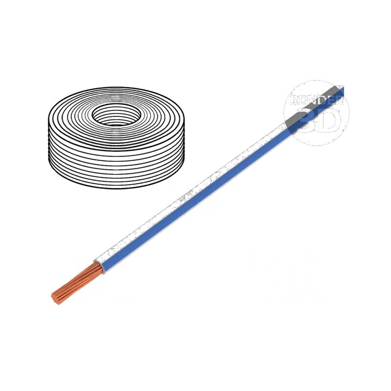 Cablu LiY litat Cu 0,25mm2 PVC alb-albastru 900V 250m pentru instalatii electrice | Electronic-mag.ro | Componente Electronice