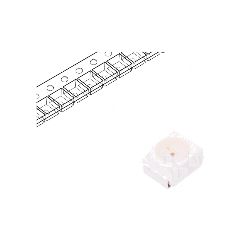 LED SMD 3528 portocalie, 4,5-15mcd, 3,5x2,8x1,9mm, unghi 120° | Electronic-mag.ro | Componente Electronice