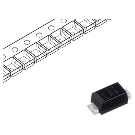 Diodă redresoare SMD 200V 1,1A 35ns M1F Ufmax 0,98V Ifsm 30A | Electronic-mag.ro | Componente Electronice