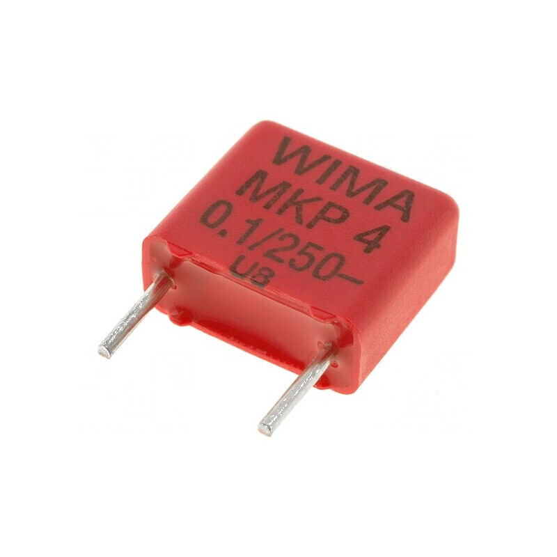 Condensator polipropilenă 100nF 4,5x9,5x10,3mm THT ±10% | Electronic-mag.ro | Componente Electronice