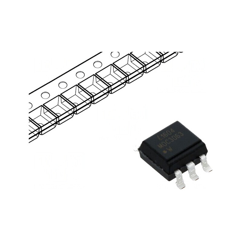 Optotriac 5kV 600V Circuit Comutare în Zero Ch: 1 | Electronic-mag.ro | Componente Electronice