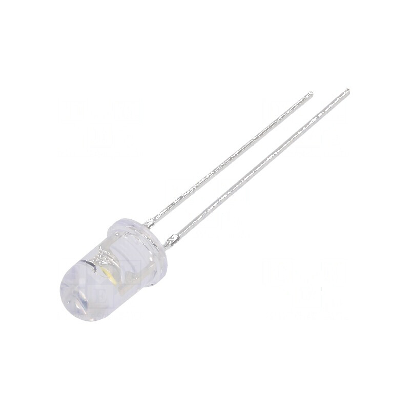 LED 5mm Alb Cald 5800mcd 60° Convex 5,5-20V | Electronic-mag.ro | Componente Electronice