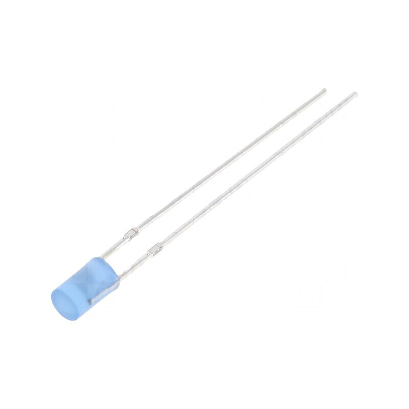 LED 3mm Albastru 220mcd 140° Plat | Electronic-mag.ro | Componente Electronice