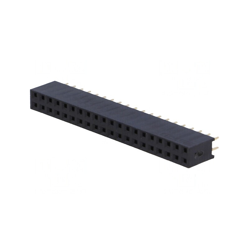 Conector şiruri pini soclu mamă 40 pini 2,54mm THT 2x20 | Electronic-mag.ro | Componente Electronice