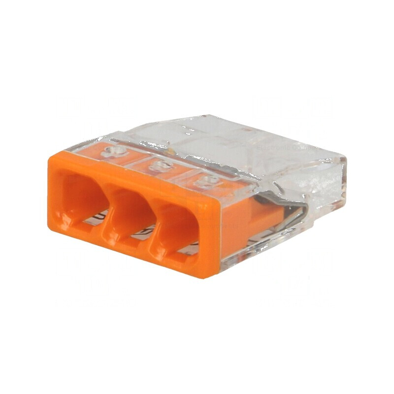 Bornă cu arc 0,5÷2,5mm² 450V 24A cu eliberare rapidă 2273 | Electronic-mag.ro | Componente Electronice