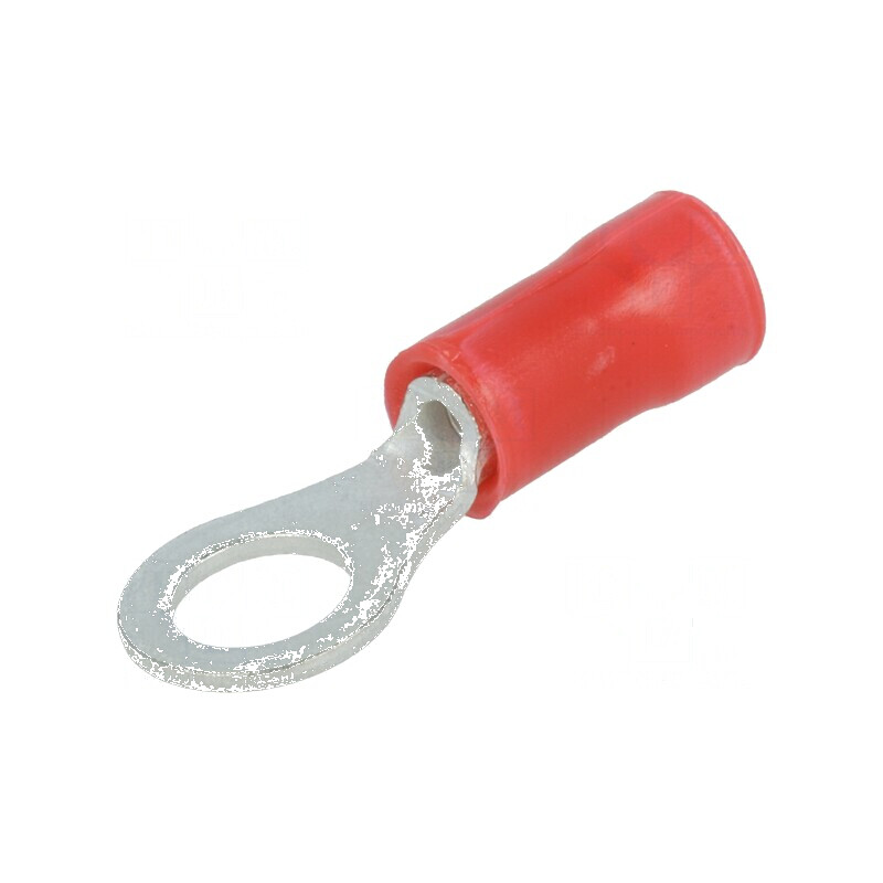 Vârf inelar 5mm pentru cablu izolat 0,26-1,65mm2 crimpat | Electronic-mag.ro | Componente Electronice