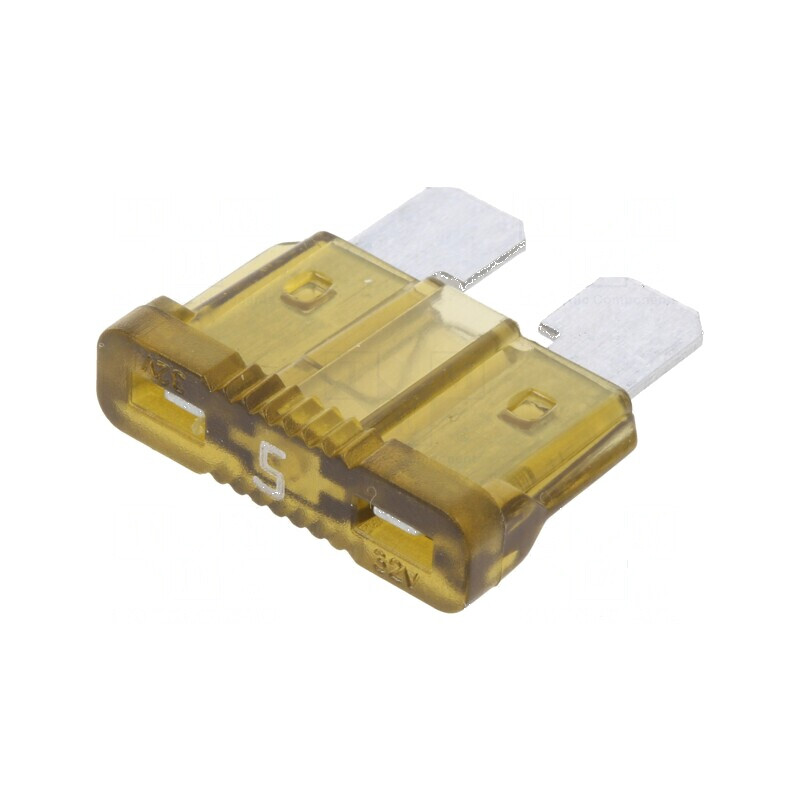 Siguranţă auto 5A 32VDC UNIVAL 19,1mm | Electronic-mag.ro | Componente Electronice