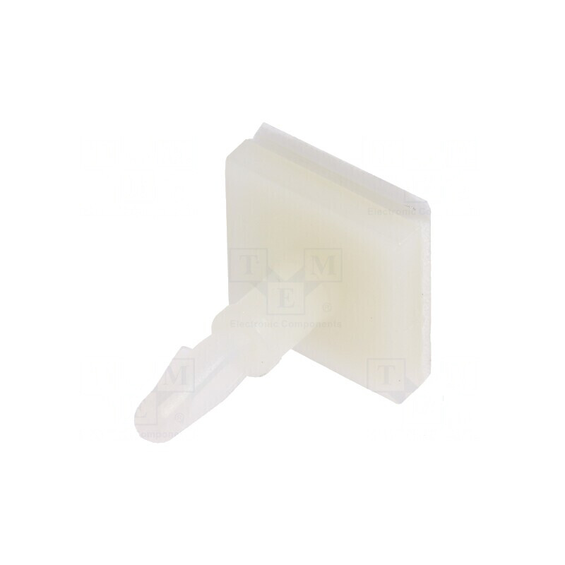Distanțier PCB autoadeziv poliamidă 9,5mm cu clichet | Electronic-mag.ro | Componente Electronice