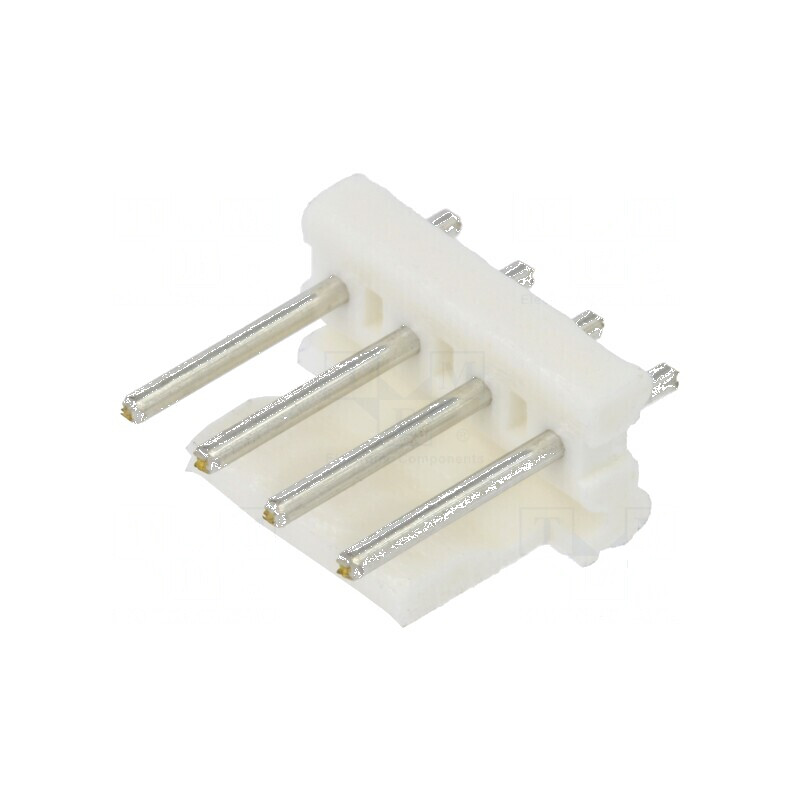 Conector cablu-placă soclu MTA-156 3,96mm PIN 4 THT | Electronic-mag.ro | Componente Electronice