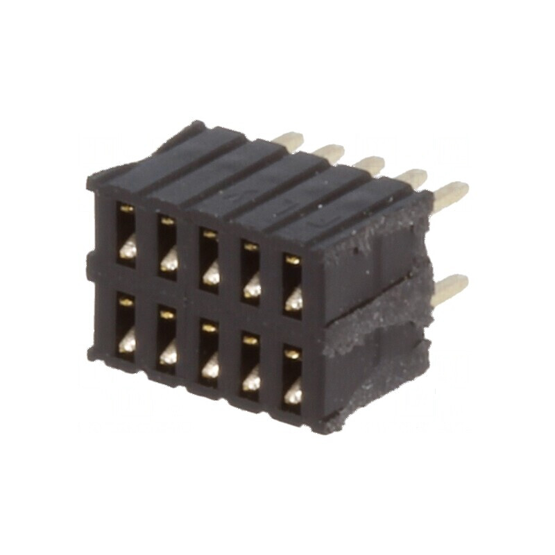 Conector şiruri pini soclu mamă 10 pini 1,27mm THT 2x5 | Electronic-mag.ro | Componente Electronice
