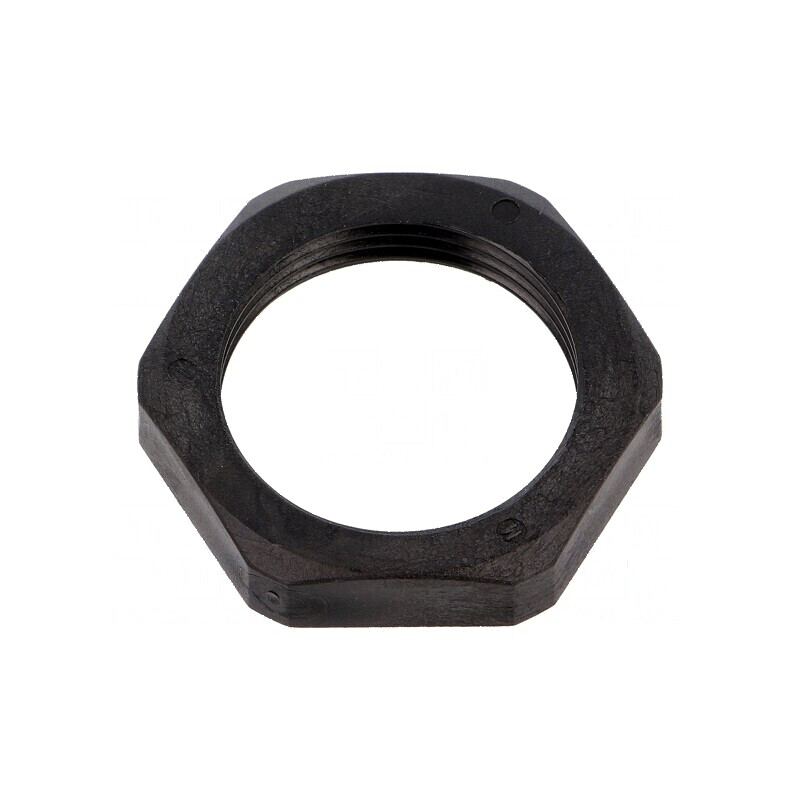 Piuliță M25 poliamidă 6,5mm Cheie 32mm neagră -40÷100°C | Electronic-mag.ro | Componente Electronice