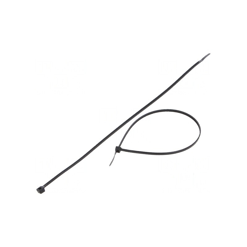 Colier de strângere poliamidă neagră 710mm x 7,6mm 667N | Electronic-mag.ro | Componente Electronice