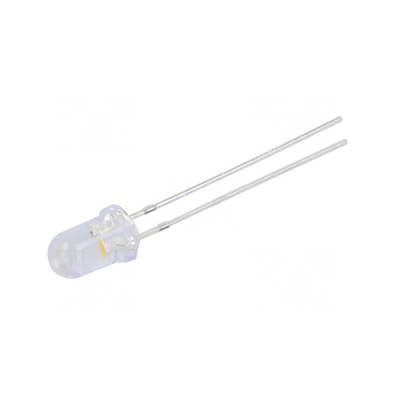 LED 5mm Alb Cald 25000mcd 15° Convex 3-5VDC | Electronic-mag.ro | Componente Electronice