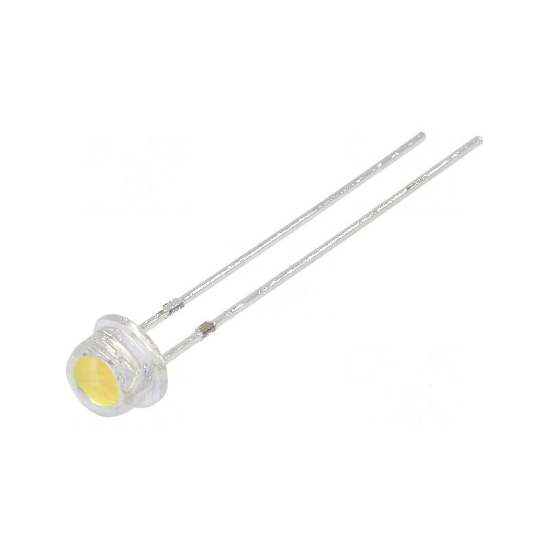 LED 4,8mm Alb Cald 4200-5800mcd 100° Convex | Electronic-mag.ro | Componente Electronice