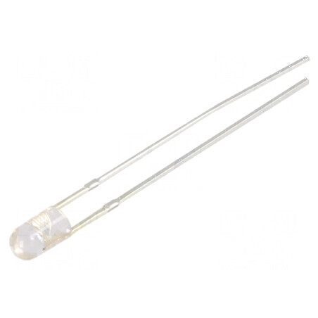 LED 3mm portocalie 2180-3000mcd 30° convex | Electronic-mag.ro | Componente Electronice