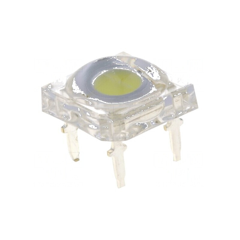 LED Super Flux Alb Rece 7,62x7,62mm 2180-3000mcd 130° 30mA | Electronic-mag.ro | Componente Electronice