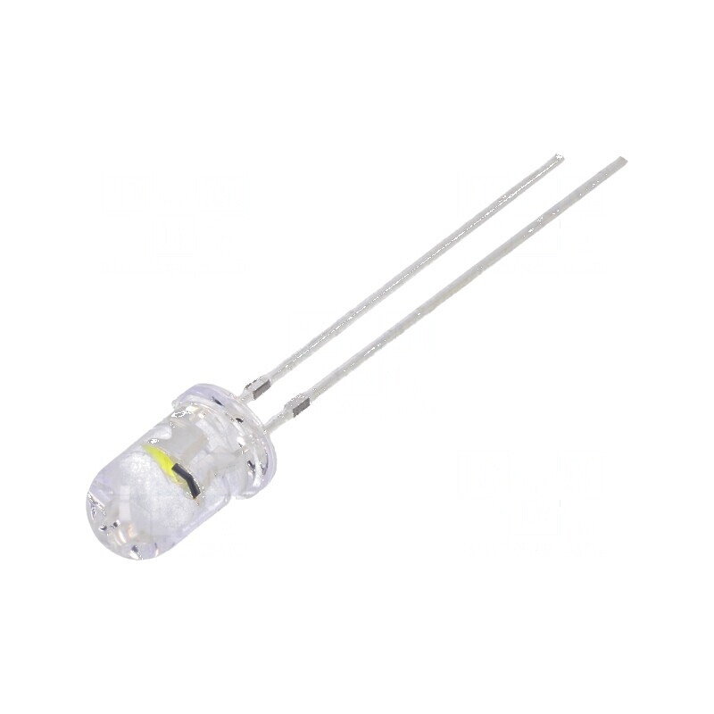 LED 5mm alb rece 7000-8400mcd 30° cu clipire | Electronic-mag.ro | Componente Electronice