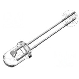 LED 5mm Alb Rece Clipire 7000-8400mcd 30° 20mA | Electronic-mag.ro | Componente Electronice