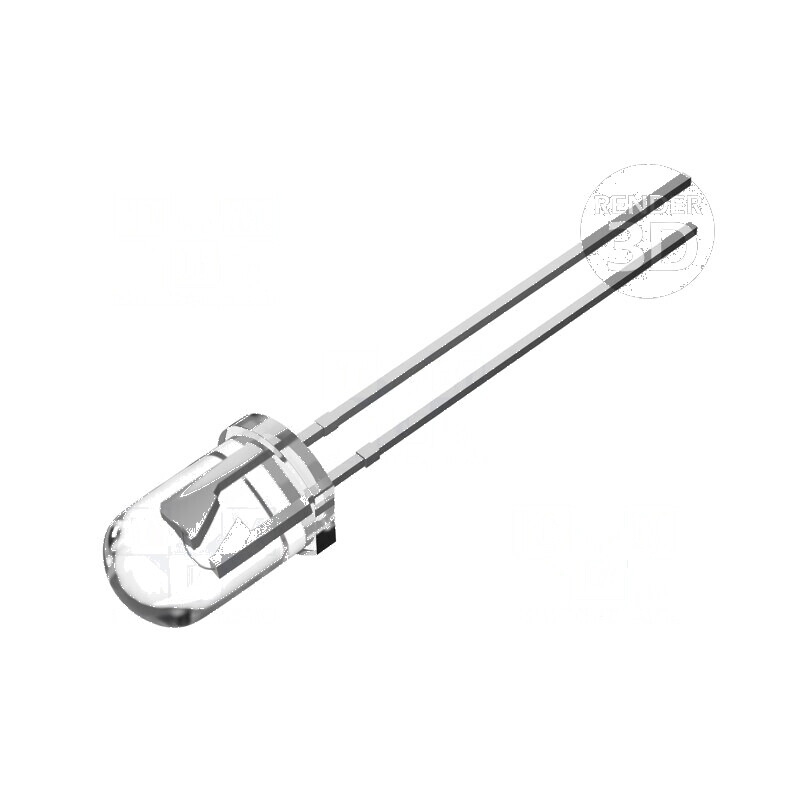 LED 5mm Alb Rece Clipire 7000-8400mcd 30° 20mA | Electronic-mag.ro | Componente Electronice
