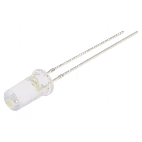 LED 5mm alb rece 1120-1560mcd 100° plat | Electronic-mag.ro | Componente Electronice